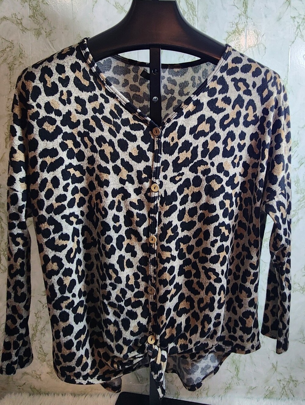 GLITZY GIRLZ Leopard Print Top